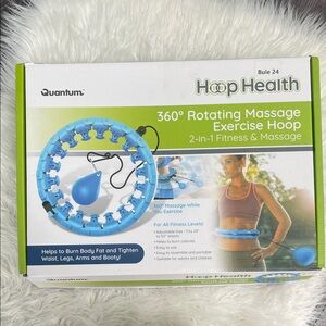Quantum Blue Rotating Massage Exercise Hoop
